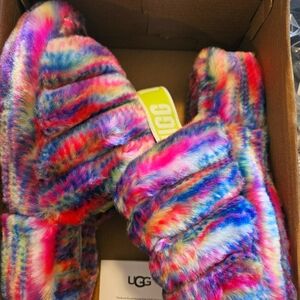 Uggs Fluff Yeah Pixelate Slippers Size 8